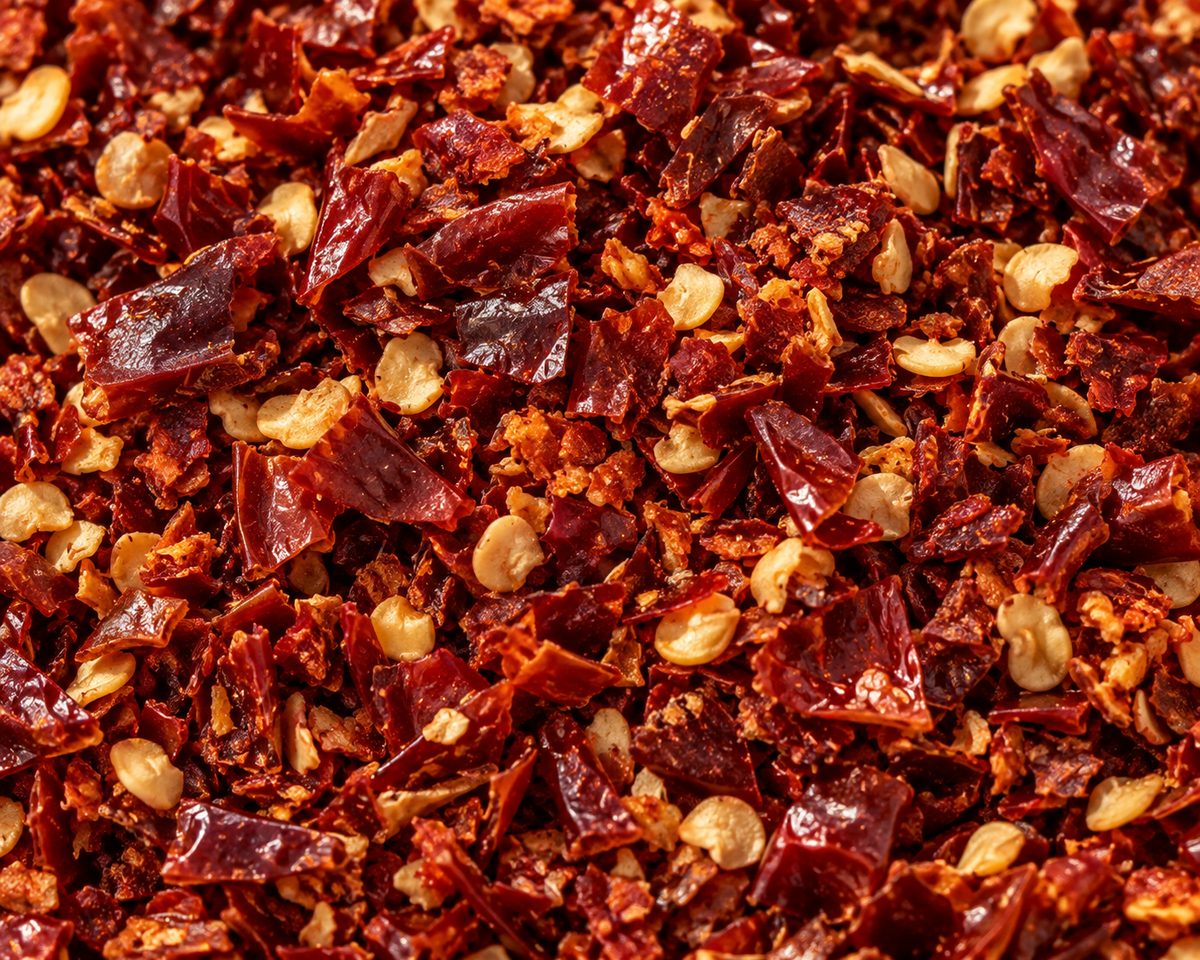 Red chilli flakes and crushed chilli